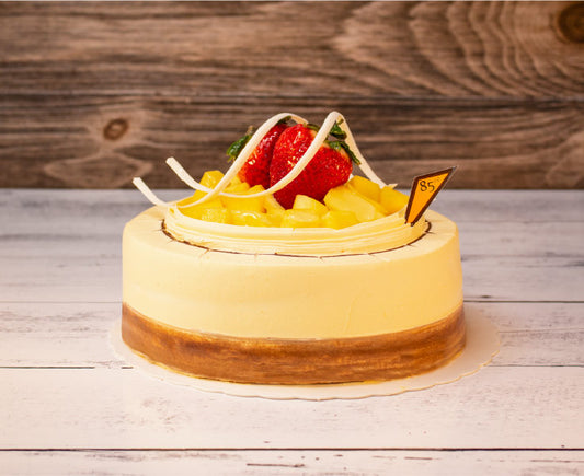 Mango Creme Brulee | 8" Cake